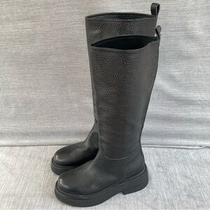 NAPOLEONI Leather Boots Tall Black